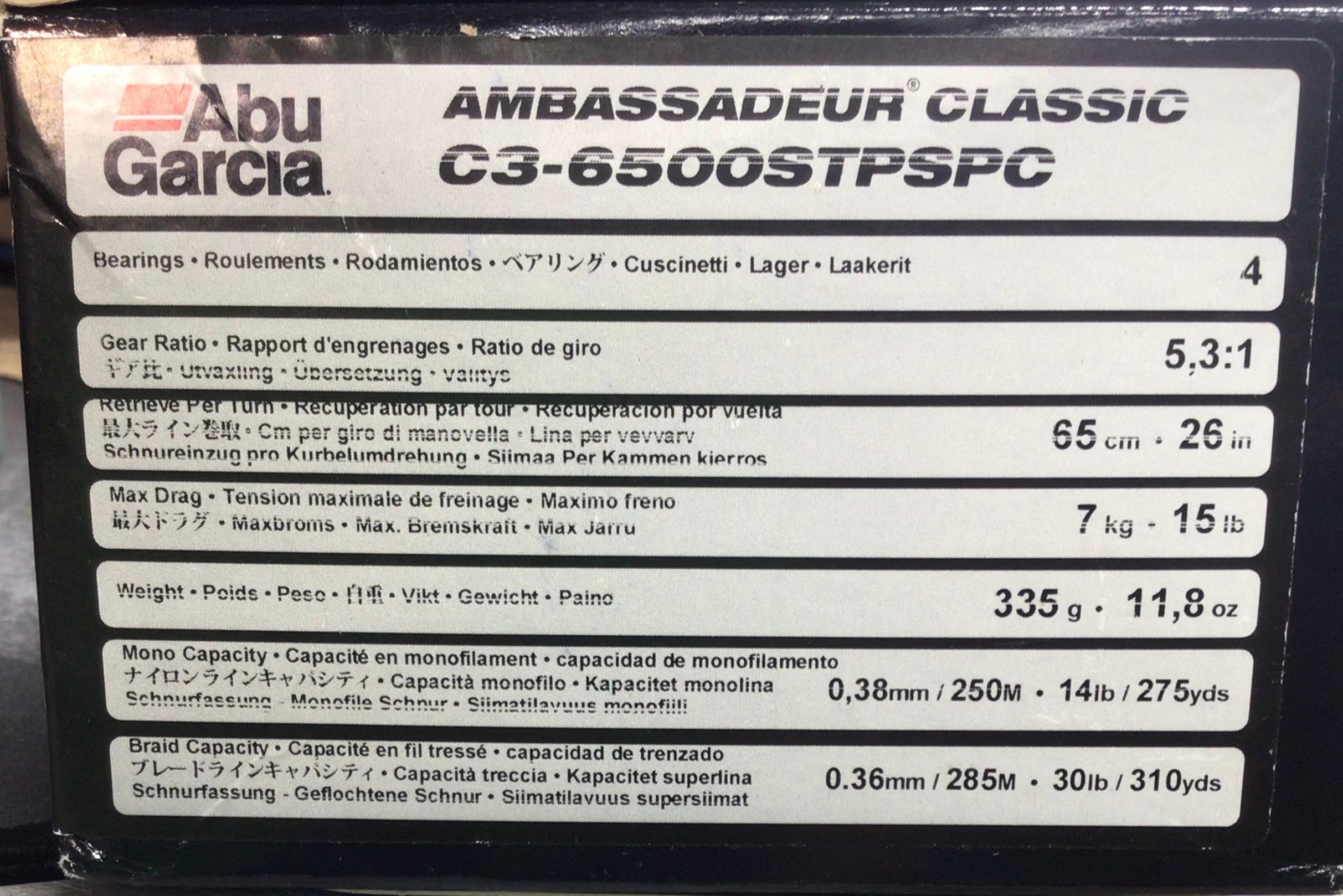 Abu Garcia Ambassadeur Striper Special Reel C3-6500STSPC C3 (7892278083822)